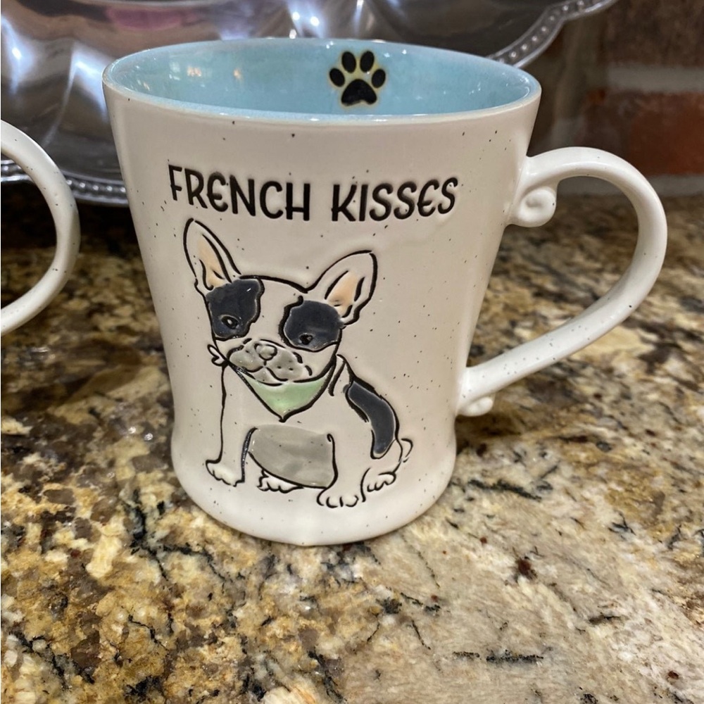 Spectrum Designz FRENCH KISSES french bulldog mug 17oz - Brand new!